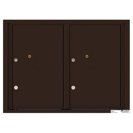 4C06D-2P - 2 Parcel Doors Unit - 4C Wall Mount 6-High