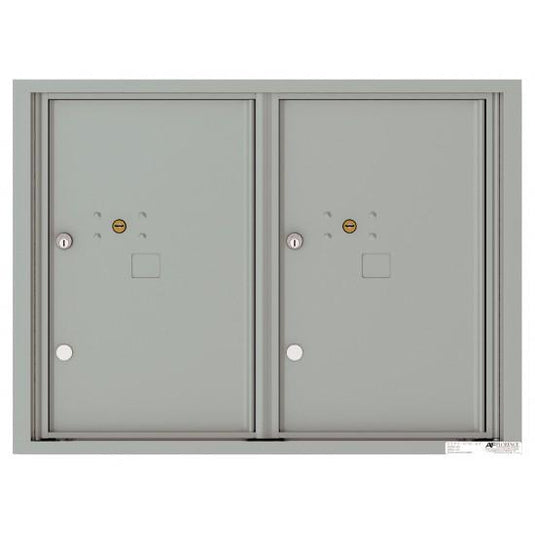 4C06D-2P - 2 Parcel Doors Unit - 4C Wall Mount 6-High