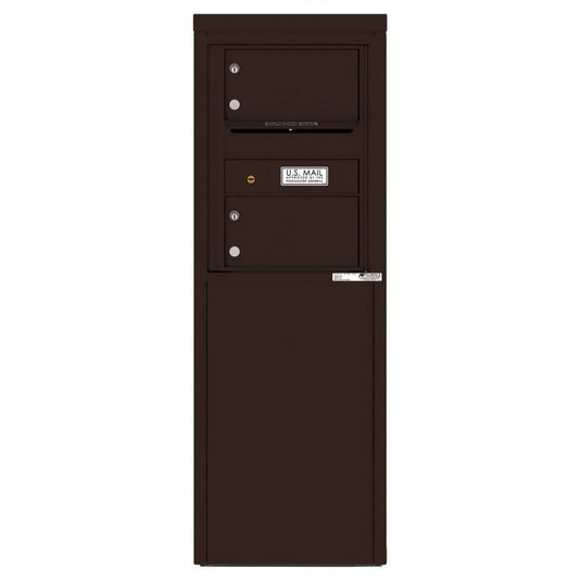 4C06S-02-D - 2 Tenant Doors with one Outgoing Mail Compartment - 4C Depot Mailbox Module