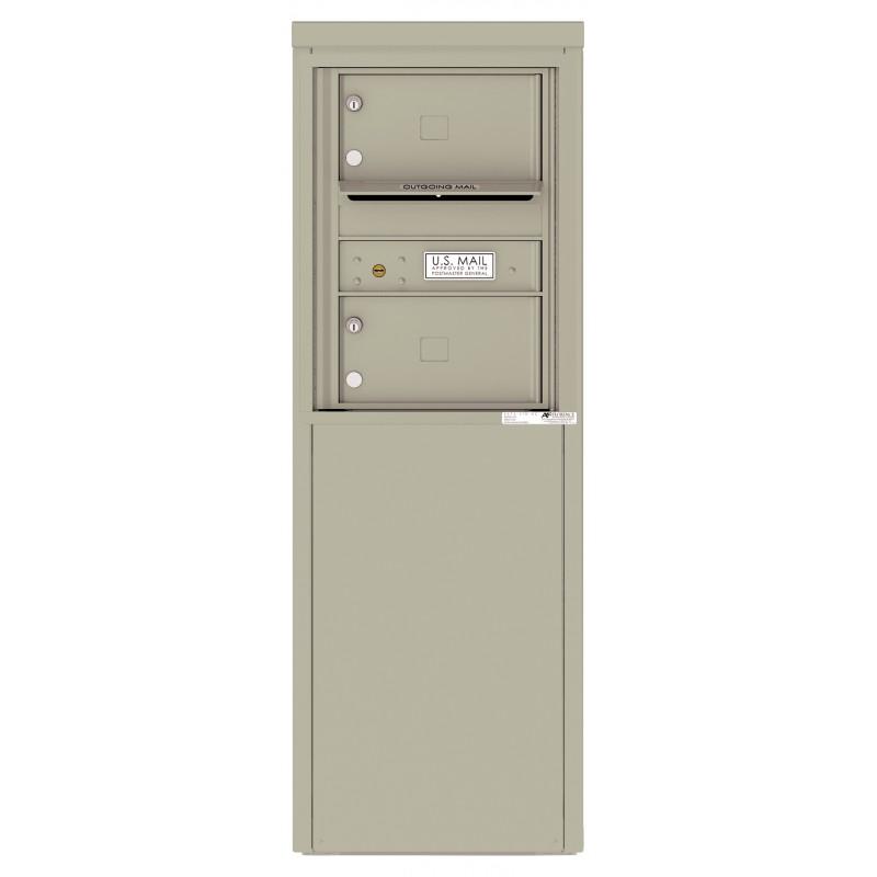 Load image into Gallery viewer, 4C06S-02-D - 2 Tenant Doors with one Outgoing Mail Compartment - 4C Depot Mailbox Module
