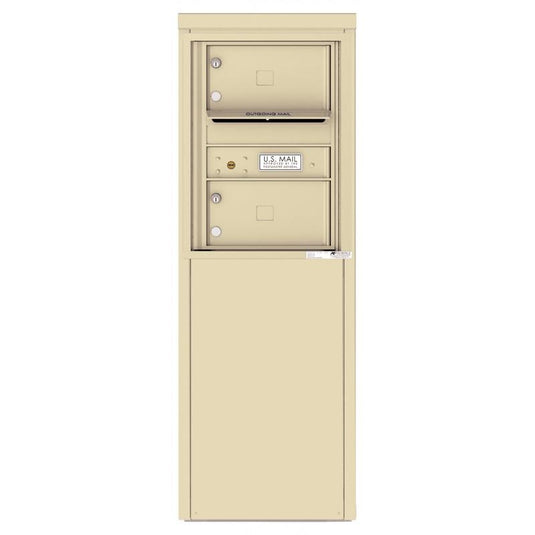 4C06S-02-D - 2 Tenant Doors with one Outgoing Mail Compartment - 4C Depot Mailbox Module