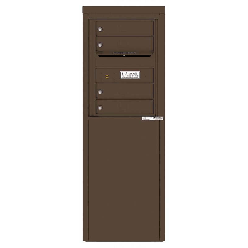 Load image into Gallery viewer, 4C06S-04-D - 4 Tenant Doors with one Outgoing Mail Compartment - 4C Depot Mailbox Module
