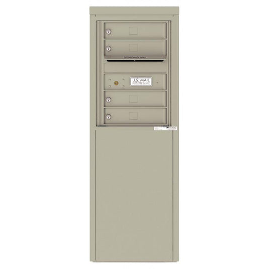 4C06S-04-D - 4 Tenant Doors with one Outgoing Mail Compartment - 4C Depot Mailbox Module