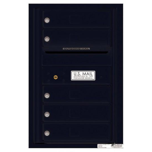 4C07S-05 - 5 Tenant Doors with Outgoing Mail Compartment - 4C Wall Mount 7-High Mailboxes