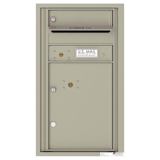 Load image into Gallery viewer, 4C08S-01 - 1 Tenant Doors with 1 Parcel Locker and Outgoing Mail Compartment - 4C Wall Mount 8-High Mailboxes
