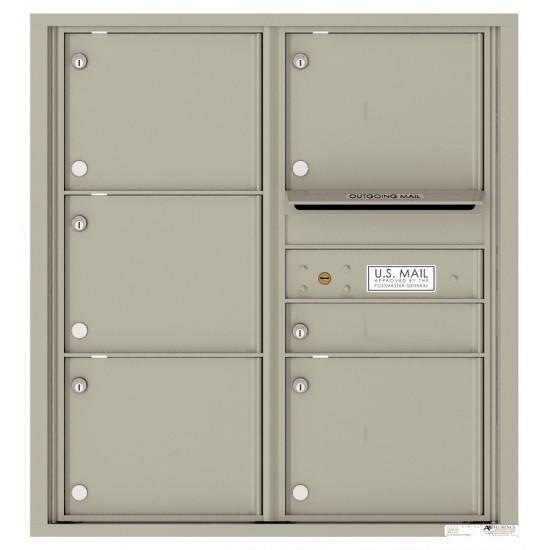 Load image into Gallery viewer, 4C09D-06 - 6 Tenant Doors with Outgoing Mail Compartment - 4C Wall Mount 9-High Mailboxes
