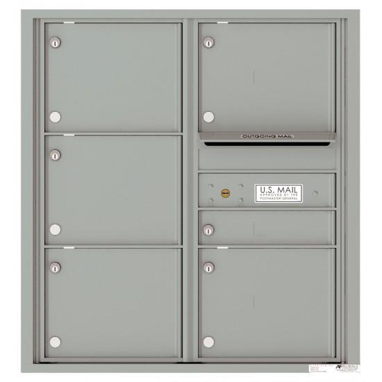 Load image into Gallery viewer, 4C09D-06 - 6 Tenant Doors with Outgoing Mail Compartment - 4C Wall Mount 9-High Mailboxes
