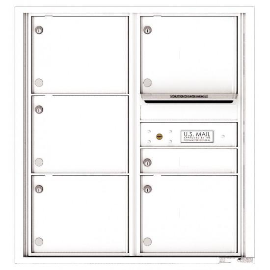 Load image into Gallery viewer, 4C09D-06 - 6 Tenant Doors with Outgoing Mail Compartment - 4C Wall Mount 9-High Mailboxes
