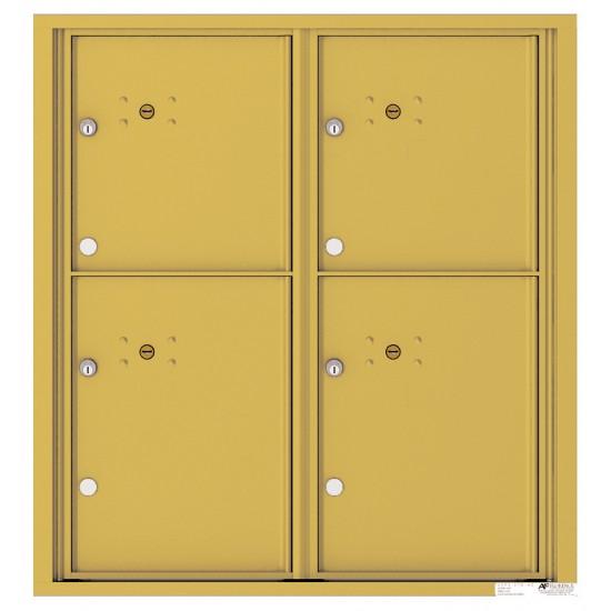 Load image into Gallery viewer, 4C09D-4P - 4 Parcel Doors Unit - 4C Wall Mount 9-High
