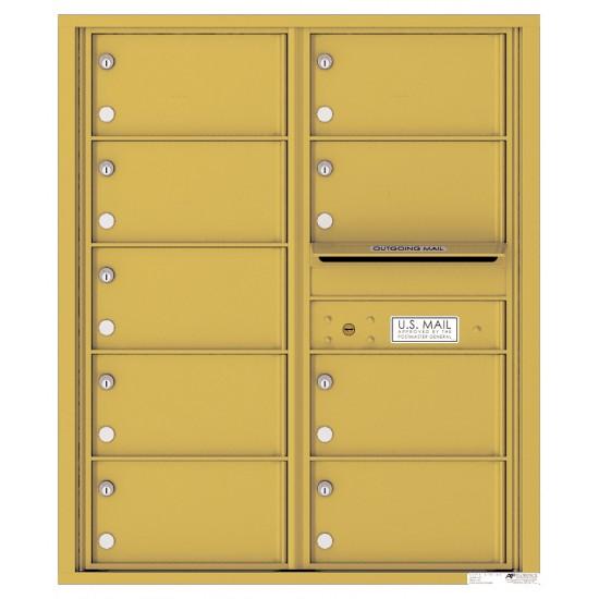 Load image into Gallery viewer, 4C10D-09 - 9 Tenant Doors with Outgoing Mail Compartment - 4C Wall Mount 10-High Mailboxes
