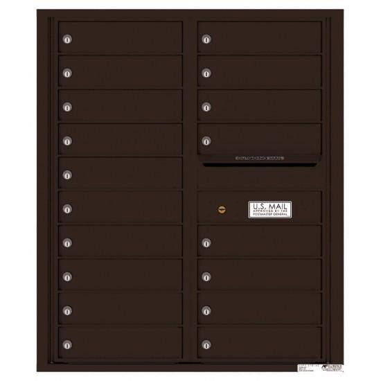 Load image into Gallery viewer, 4C10D-18 - 18 Tenant Doors with Outgoing Mail Compartment - 4C Wall Mount 10-High Mailboxes
