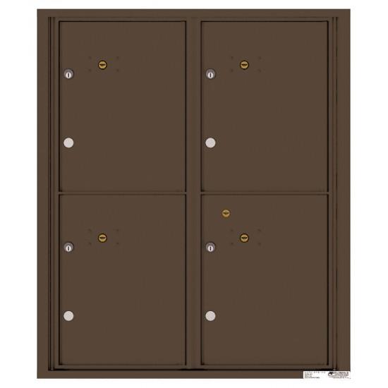 Load image into Gallery viewer, 4CADD-4P - 4 Parcel Doors Unit - 4C Wall Mount ADA Height
