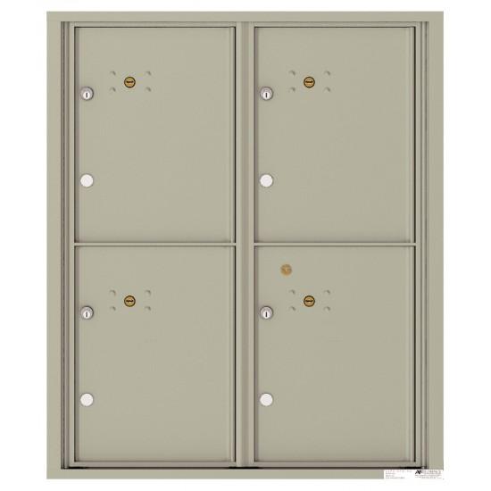 Load image into Gallery viewer, 4CADD-4P - 4 Parcel Doors Unit - 4C Wall Mount ADA Height
