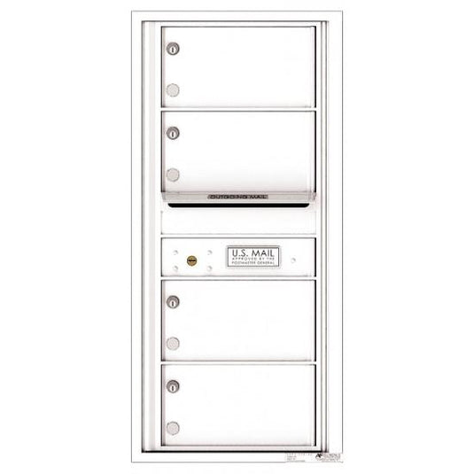 4C10S-04 - 4 Oversized Tenant Doors with Outgoing Mail Compartment - 4C Wall Mount 10-High Mailboxes