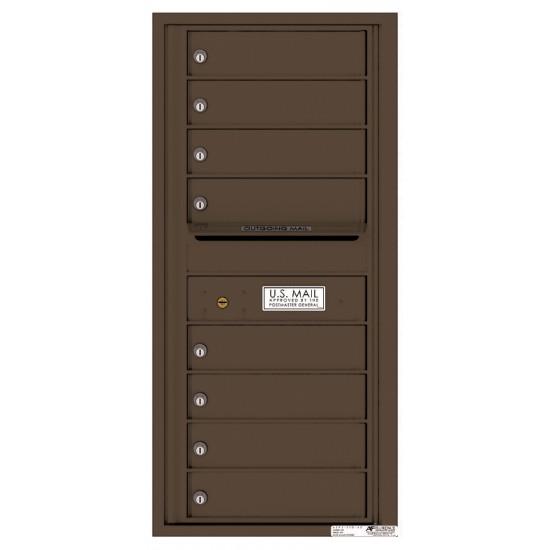 Load image into Gallery viewer, 4C10S-08 - 8 Tenant Doors with Outgoing Mail Compartment - 4C Wall Mount 10-High Mailboxes
