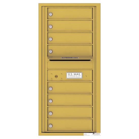 Load image into Gallery viewer, 4C10S-08 - 8 Tenant Doors with Outgoing Mail Compartment - 4C Wall Mount 10-High Mailboxes
