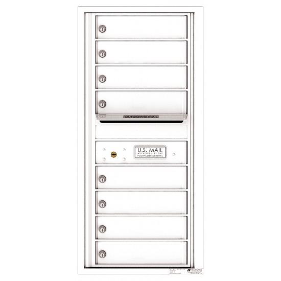 Load image into Gallery viewer, 4C10S-08 - 8 Tenant Doors with Outgoing Mail Compartment - 4C Wall Mount 10-High Mailboxes
