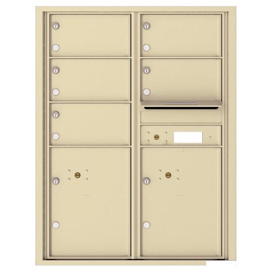 Load image into Gallery viewer, 4C11D-05 - 5 Oversized Tenant Doors with 2 Parcel Lockers and Outgoing Mail Compartment - 4C Wall Mount 11-High Mailboxes
