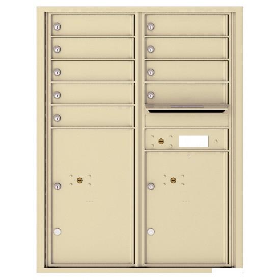 Load image into Gallery viewer, 4C11D-09 - 9 Tenant Doors with 2 Parcel Lockers and Outgoing Mail Compartment - 4C Wall Mount 11-High Mailboxes
