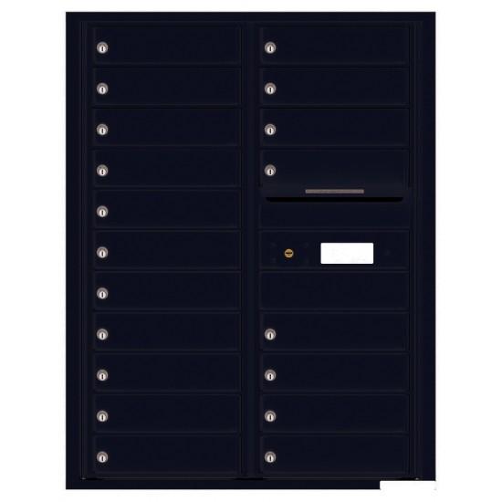 Load image into Gallery viewer, 4C11D-19 - 19 Tenant Doors with Outgoing Mail Compartment - 4C Wall Mount 11-High Mailboxes
