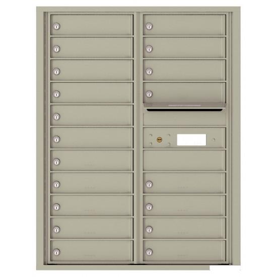 Load image into Gallery viewer, 4C11D-19 - 19 Tenant Doors with Outgoing Mail Compartment - 4C Wall Mount 11-High Mailboxes
