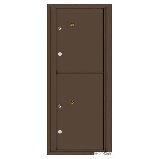 4C11S-2P - 2 Parcel Doors Unit - 4C Wall Mount 11-High