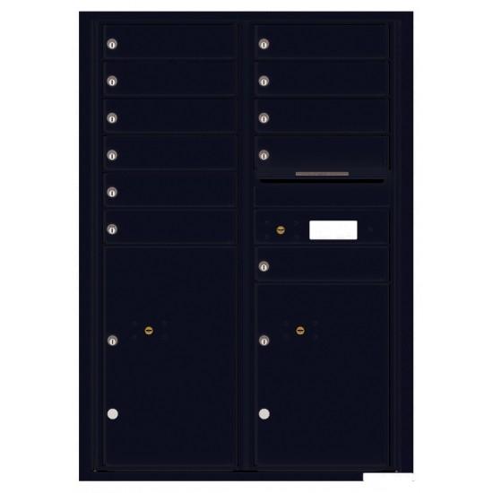 Load image into Gallery viewer, 4C12D-11 - 11 Tenant Doors with 2 Parcel Lockers and Outgoing Mail Compartment - 4C Wall Mount 12-High Mailboxes
