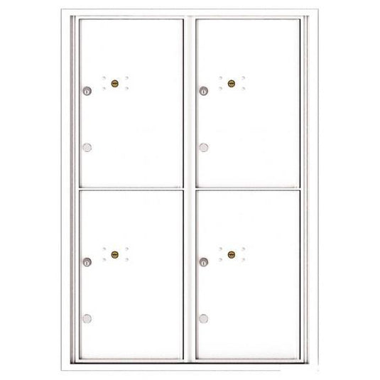 4C12D-4P - 4 Parcel Doors Unit - 4C Wall Mount 12-High