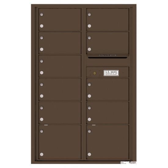 Load image into Gallery viewer, 4C13D-11 - 11 Oversized Tenant Doors and Outgoing Mail Compartment - 4C Wall Mount 13-High Mailboxes
