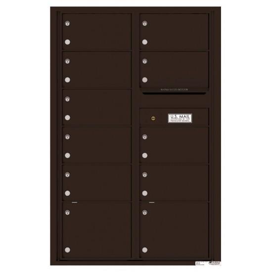 Load image into Gallery viewer, 4C13D-11 - 11 Oversized Tenant Doors and Outgoing Mail Compartment - 4C Wall Mount 13-High Mailboxes
