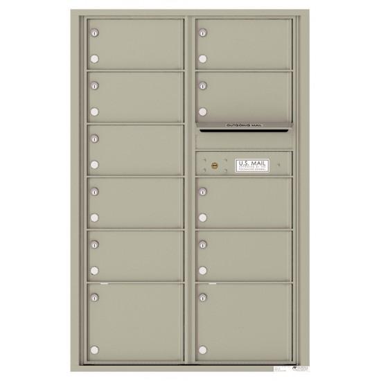 Load image into Gallery viewer, 4C13D-11 - 11 Oversized Tenant Doors and Outgoing Mail Compartment - 4C Wall Mount 13-High Mailboxes
