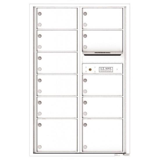 Load image into Gallery viewer, 4C13D-11 - 11 Oversized Tenant Doors and Outgoing Mail Compartment - 4C Wall Mount 13-High Mailboxes
