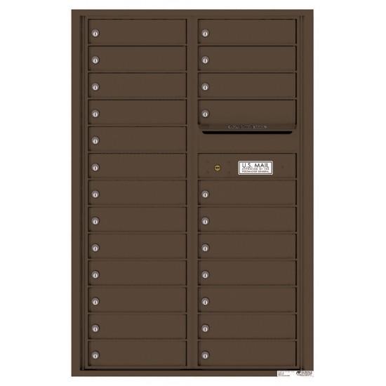 4C13D-24 - 24 Tenant Doors and Outgoing Mail Compartment - 4C Wall Mount 13-High Mailboxes