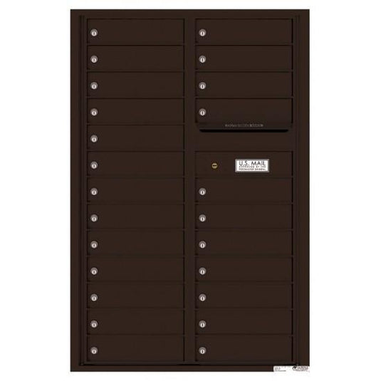 4C13D-24 - 24 Tenant Doors and Outgoing Mail Compartment - 4C Wall Mount 13-High Mailboxes