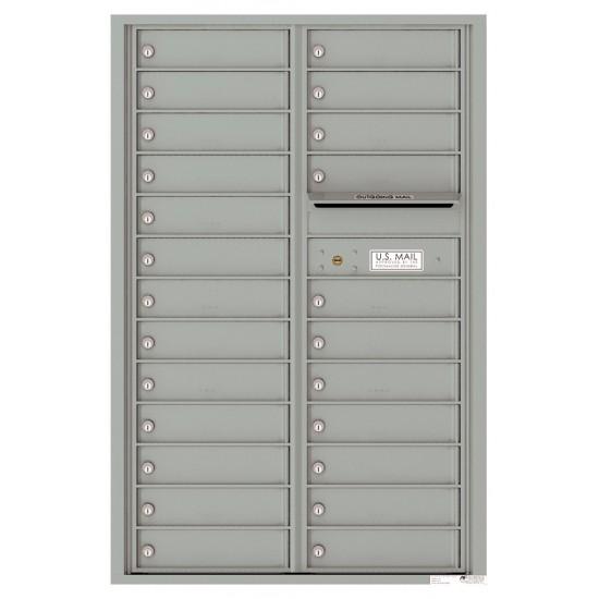 Load image into Gallery viewer, 4C13D-24 - 24 Tenant Doors and Outgoing Mail Compartment - 4C Wall Mount 13-High Mailboxes
