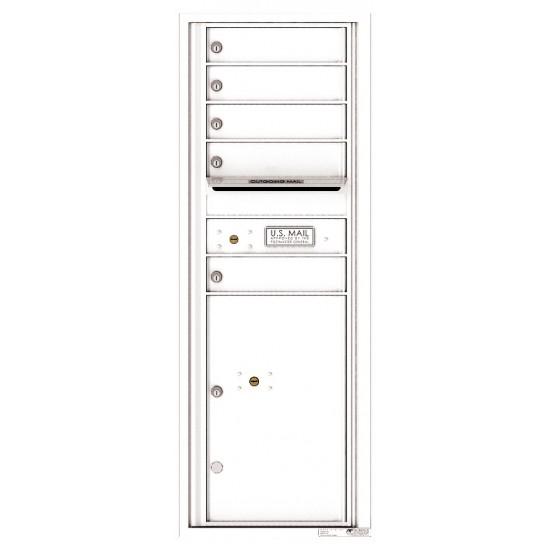 Load image into Gallery viewer, 4C13S-05 - 5 Tenant Doors with 1 Parcel Locker and Outgoing Mail Compartment - 4C Wall Mount 13-High Mailboxes
