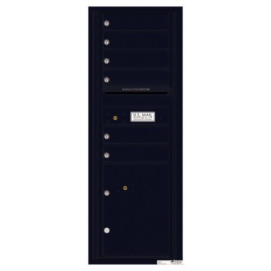 Load image into Gallery viewer, 4C13S-06 - 6 Tenant Doors with 1 Parcel Locker and Outgoing Mail Compartment - 4C Wall Mount 13-High Mailboxes
