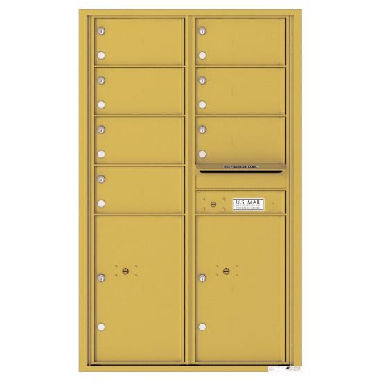 Load image into Gallery viewer, 4C14D-07 - 7 Oversized Tenant Doors with 2 Parcel Lockers and Outgoing Mail Compartment - 4C Wall Mount 14-High Mailboxes
