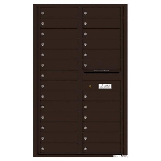 Load image into Gallery viewer, 4C14D-26 - 26 Tenant Doors and Outgoing Mail Compartment - 4C Wall Mount 14-High Mailboxes
