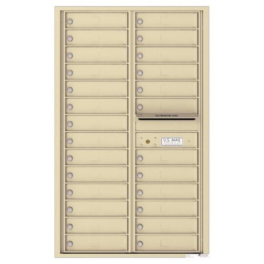 4C14D-26 - 26 Tenant Doors and Outgoing Mail Compartment - 4C Wall Mount 14-High Mailboxes
