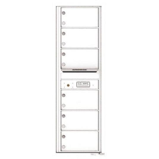 4C14S-06 - 6 Over-Sized Tenant Doors with Outgoing Mail Compartment - 4C Wall Mount 14-High Mailboxes