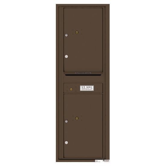 Load image into Gallery viewer, 4C14S-2P - 2 Parcel Doors with 1 Outgoing Mail Compartment Unit - 4C Wall Mount 14-High
