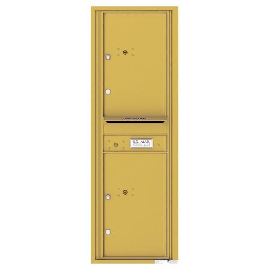 Load image into Gallery viewer, 4C14S-2P - 2 Parcel Doors with 1 Outgoing Mail Compartment Unit - 4C Wall Mount 14-High
