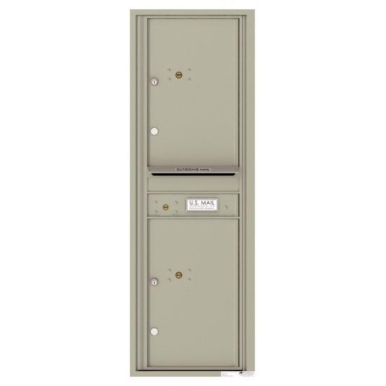 Load image into Gallery viewer, 4C14S-2P - 2 Parcel Doors with 1 Outgoing Mail Compartment Unit - 4C Wall Mount 14-High
