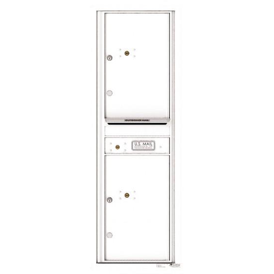 Load image into Gallery viewer, 4C14S-2P - 2 Parcel Doors with 1 Outgoing Mail Compartment Unit - 4C Wall Mount 14-High
