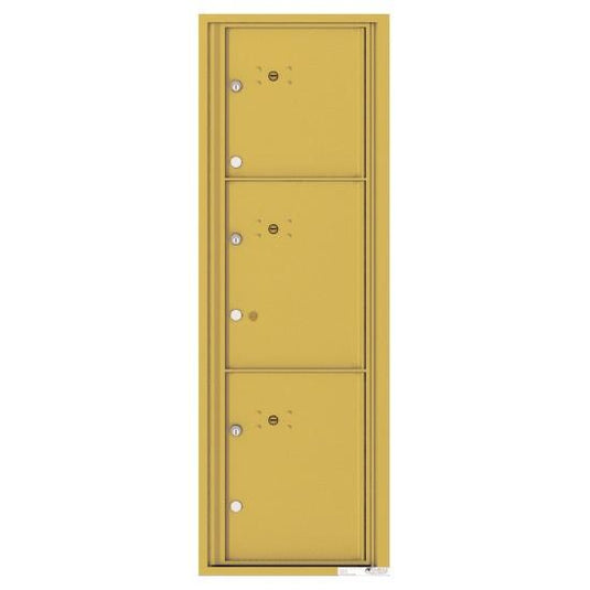 4C14S-3P - 3 Parcel Doors Unit - 4C Wall Mount 14-High