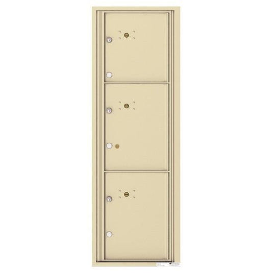 4C14S-3P - 3 Parcel Doors Unit - 4C Wall Mount 14-High