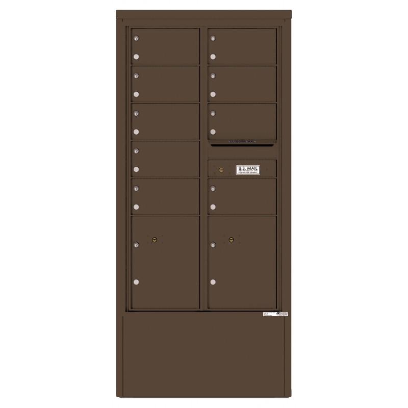 Load image into Gallery viewer, 4C15D-09-D - 9 Tenant Doors with 2 Parcel Lockers and Outgoing Mail Compartment - 4C Depot Mailbox Module
