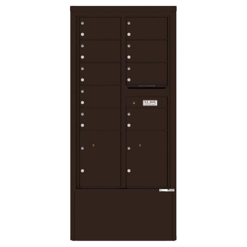 Load image into Gallery viewer, 4C15D-09-D - 9 Tenant Doors with 2 Parcel Lockers and Outgoing Mail Compartment - 4C Depot Mailbox Module
