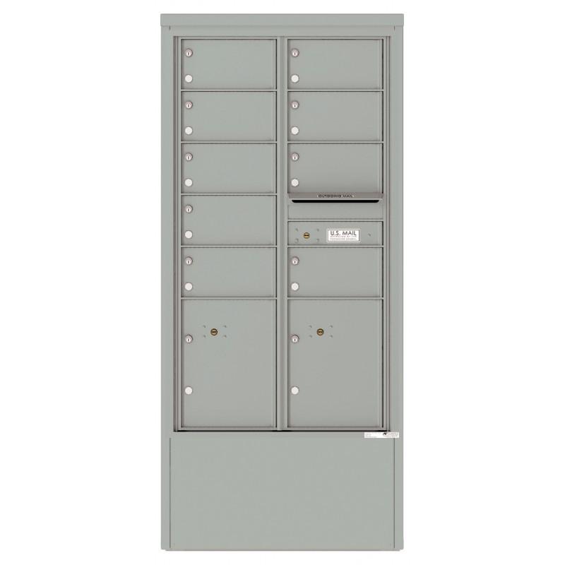 Load image into Gallery viewer, 4C15D-09-D - 9 Tenant Doors with 2 Parcel Lockers and Outgoing Mail Compartment - 4C Depot Mailbox Module
